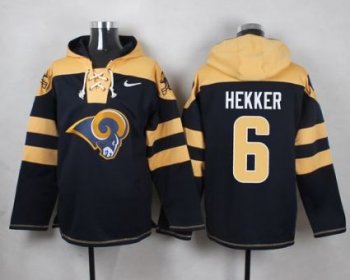 Nike St. Louis Rams #6 Johnny Hekker Navy Blue Player Pullover NFL Hoodie