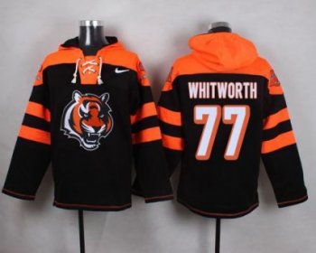 Nike Cincinnati Bengals #77 Andrew Whitworth Black Player Pullover NFL Hoodie