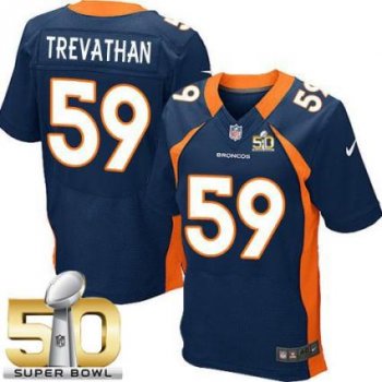 Nike Denver Broncos #59 Danny Trevathan Navy Blue Alternate Super Bowl 50 Men's Stitched NFL New Elite Jersey