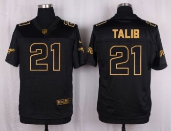 Nike Denver Broncos #21 Aqib Talib Pro Line Black Gold Collection Men's Stitched NFL Elite Jersey