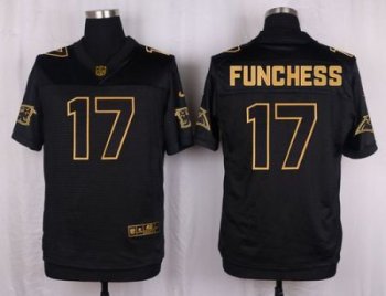 Nike Carolina Panthers #17 Devin Funchess Pro Line Black Gold Collection Men's Stitched NFL Elite Jersey