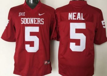 Oklahoma Sooners #5 Durron Neal Red XII Stitched NCAA Jersey