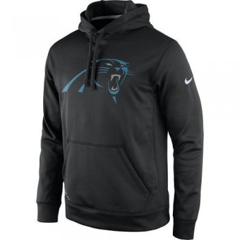 Men's Carolina Panthers Nike Black Practice Performance Pullover Hoodie