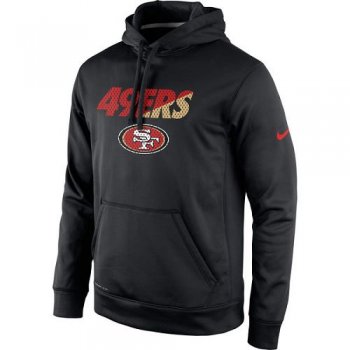 Men's San Francisco 49ers Nike Black Kick Off Staff Performance Pullover Hoodie