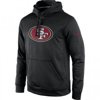 Men's San Francisco 49ers Nike Black Practice Performance Pullover Hoodie