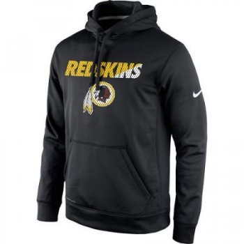 Men's Washington Redskins Nike Black Kick Off Staff Performance Pullover Hoodie