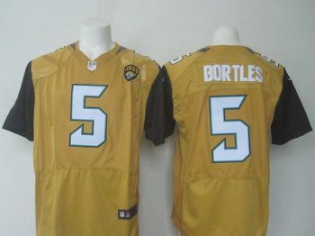 Nike Jacksonville Jaguars #5 Blake Bortles Gold Men's Stitched NFL Elite Rush Jersey