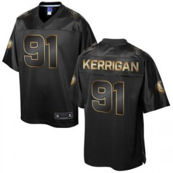 Nike Washington Redskins #91 Ryan Kerrigan Pro Line Black Gold Collection Men's Stitched NFL Game Jersey