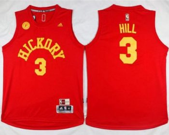 Indiana Pacers #3 George Hill Red Hardwood Classics Stitched NBA Jersey