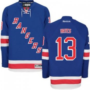 Youth New York Rangers #13 Kevin Hayes Blue Home Stitched Youth NHL Jersey