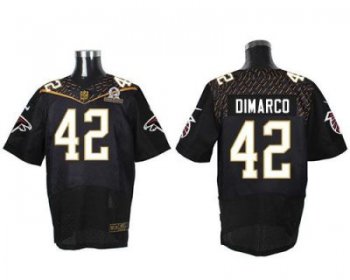 Nike Atlanta Falcons #42 Patrick DiMarco Black 2016 Pro Bowl Men's Stitched NFL Elite Jersey