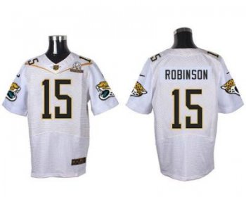 Nike Jacksonville Jaguars #15 Allen Robinson White 2016 Pro Bowl Men's Stitched NFL Elite Jersey