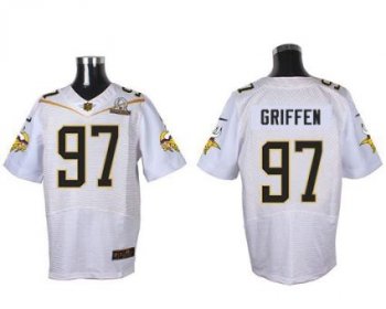 Nike Minnesota Vikings #97 Everson Griffen White 2016 Pro Bowl Men's Stitched NFL Elite Jersey