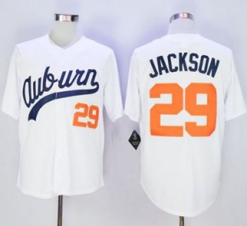 Auburn Tigers #29 Bo Jackson White Throwback Stitched NCAA Jersey