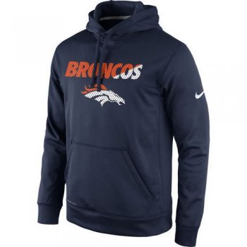 Men's Denver Broncos Nike Navy Kick Off Staff Performance Pullover Hoodie