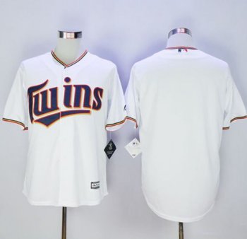 Minnesota Twins Blank New White Cool Base Stitched MLB Jersey