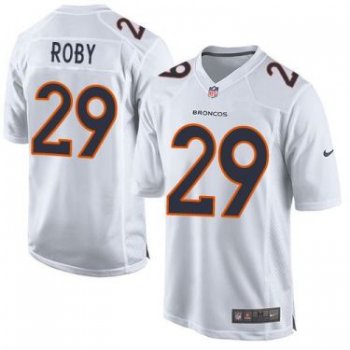 Nike Denver Broncos #29 Bradley Roby White Men's Stitched NFL Game Event Jersey