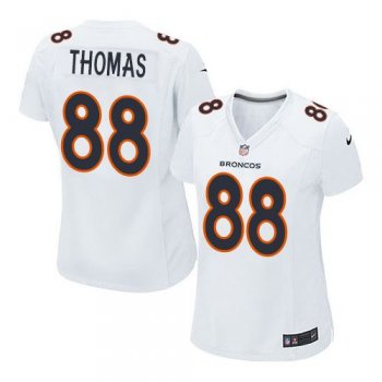 Women Nike Broncos #88 Demaryius Thomas White Stitched NFL Game Event Jersey