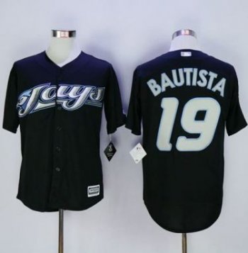 Toronto Blue Jays #19 Jose Bautista Black New Cool Base Stitched MLB Jersey