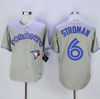 Toronto Blue Jays #6 Marcus Stroman Grey New Cool Base Stitched MLB Jersey