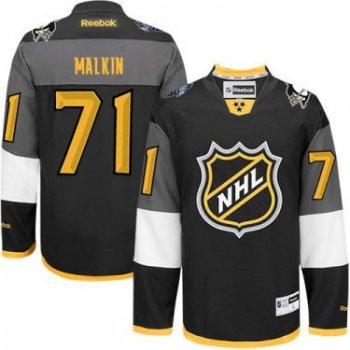 Pittsburgh Penguins #71 Evgeni Malkin Black 2016 All Star Stitched NHL Jersey