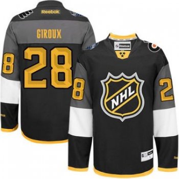 Philadelphia Flyers #28 Claude Giroux Black 2016 All Star Stitched NHL Jersey