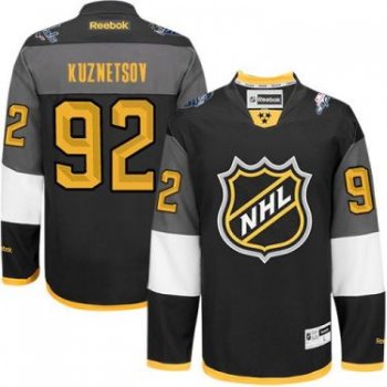 Washington Capitals #92 Evgeny Kuznetsov Black 2016 All Star Stitched NHL Jersey