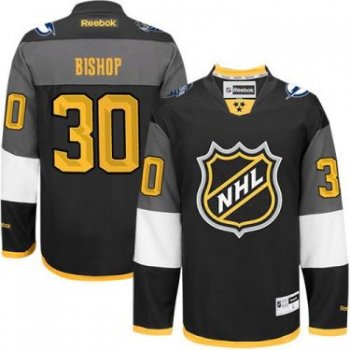 Tampa Bay Lightning #30 Ben Bishop Black 2016 All Star Stitched NHL Jersey