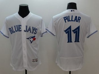 Toronto Blue Jays #11 Kevin Pillar White Flexbase Authentic Collection Baseball Jersey