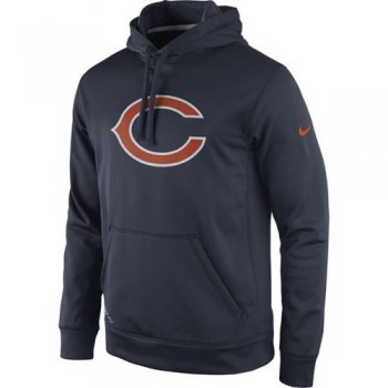 Chicago Bears Nike Navy Practice Performance Pullover Hoodie