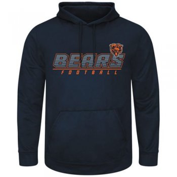 Chicago Bears Majestic Navy Punt Return Pullover Hoodie