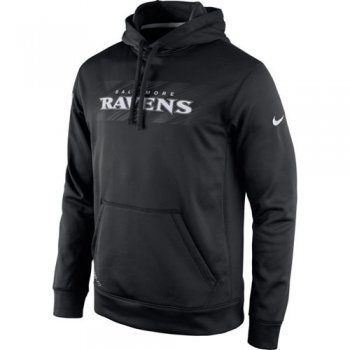 Baltimore Ravens Nike Black KO Speed Wordmark Performance Hoodie