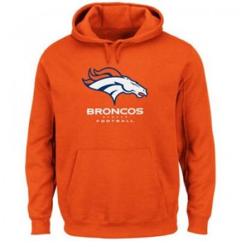 Denver Broncos Orange Critical Victory Pullover Hoodie