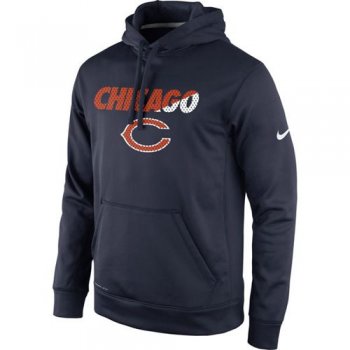 Chicago Bears Nike Navy Kick Off Staff Performance Pullover Hoodie