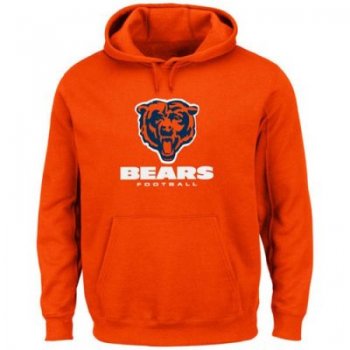 Chicago Bears Orange Critical Victory Pullover Hoodie