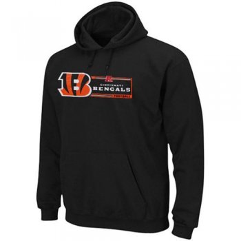 Cincinnati Bengals Majestic Black Critical Victory VII Pullover Hoodie