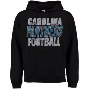 Carolina Panthers Black Junk Food Kickoff Pullover Hoodie