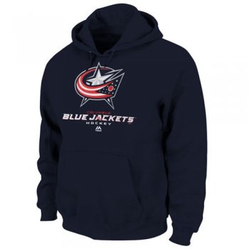 Columbus Blue Jackets Majestic Navy Blue Critical Victory VIII Fleece Hoodie