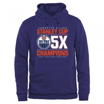 Edmonton Oilers Royal Rinkside Victor Pullover Hoodie