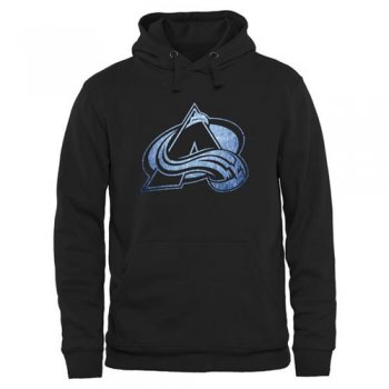 Colorado Avalanche Black Rinkside Pond Hockey Pullover Hoodie