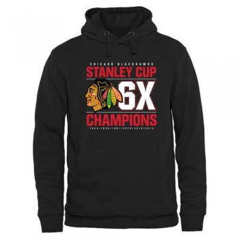 Chicago Blackhawks Black Rinkside Victor Pullover Hoodie