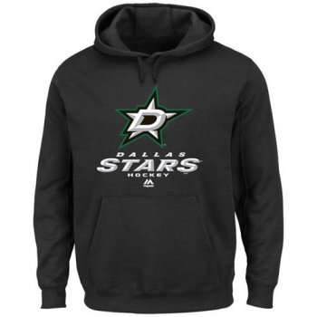 Dallas Stars Majestic Black Critical Victory VIII Pullover Hoodie