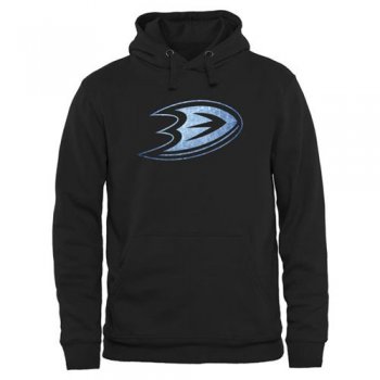 Anaheim Ducks Black Rinkside Pond Hockey Pullover Hoodie