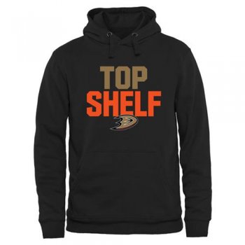 Anaheim Ducks Black Top Shelf Pullover Hoodie