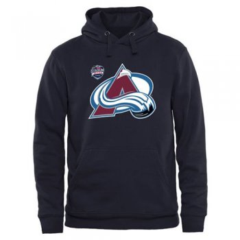 Colorado Avalanche Navy Blue Team Logo Pullover Hoodie