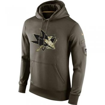 Men's San Jose Sharks Nike Salute To Service NHL Hoodie