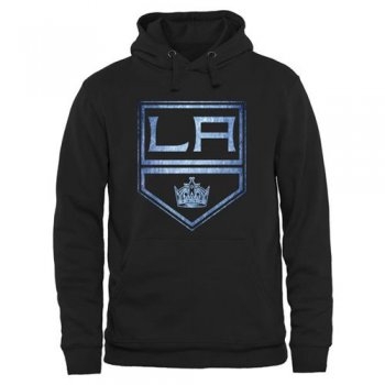 Los Angeles Kings Black Rinkside Pond Hockey Pullover Hoodie