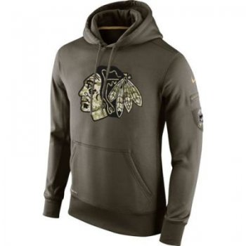 Men's Chicago Blackhawks Nike Salute To Service NHL Hoodie