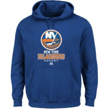 New York Islanders Majestic Royal Blue Critical Victory VIII Fleece Hoodie