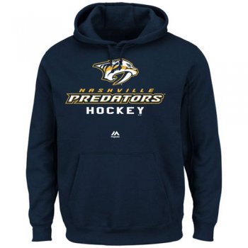 Nashville Predators Majestic Navy Blue Big Tall Critical Victory Pullover Hoodie